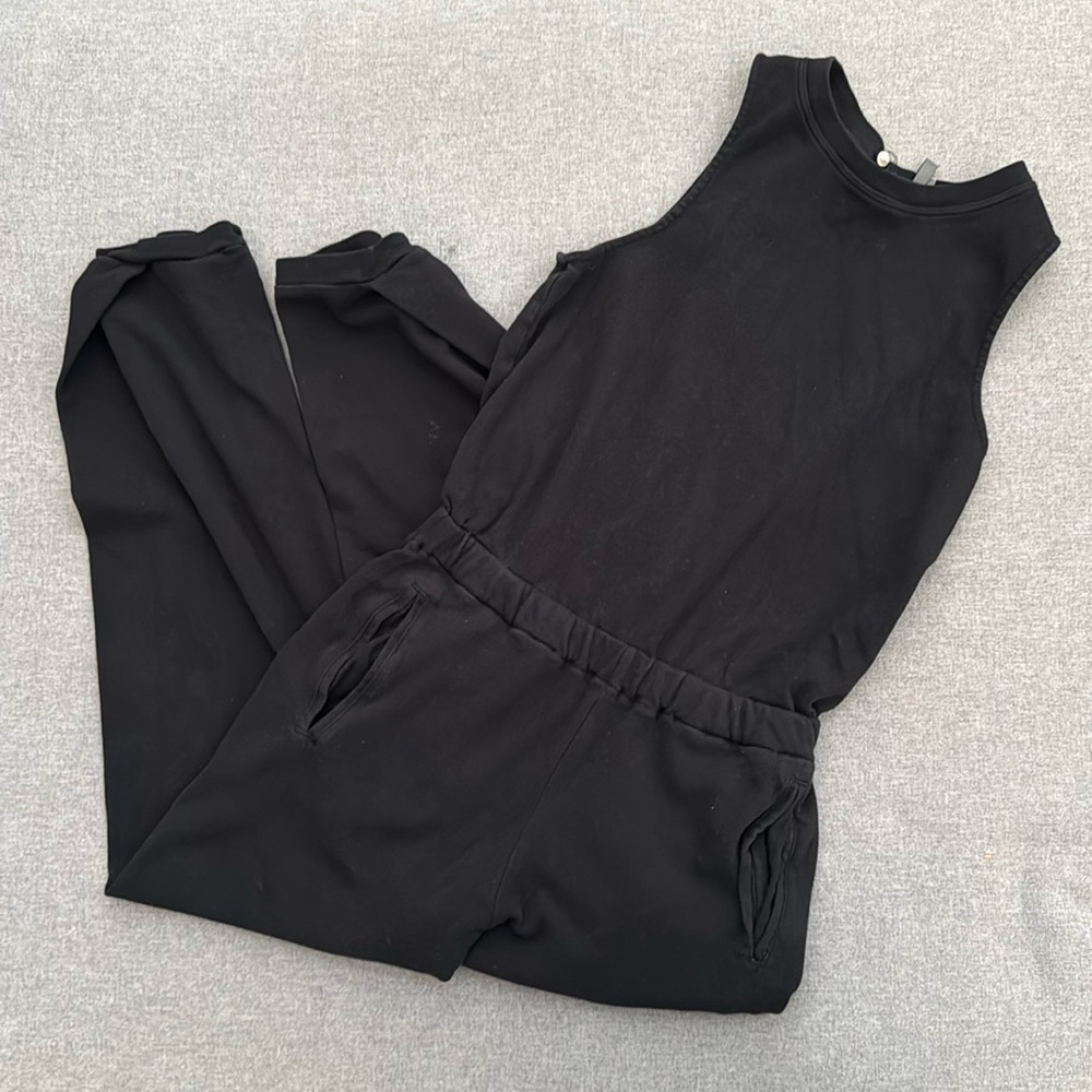 VIMMIA Boundary Back Slit Jumpsuit in black